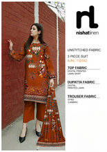 Nishat Linen 3 Piece Digital Printed Lawn Ladies Unstitched Suit New Collection