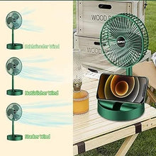 Rechargeable – Portable Telescopic Folding Fan | Usb Foldable | Table Desk Fan | Telescopic Design Floor | 3 Speeds Adjustable Height Fan (random Color)