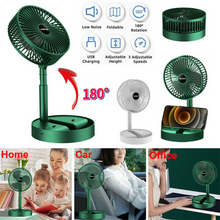 Rechargeable – Portable Telescopic Folding Fan | Usb Foldable | Table Desk Fan | Telescopic Design Floor | 3 Speeds Adjustable Height Fan (random Color)